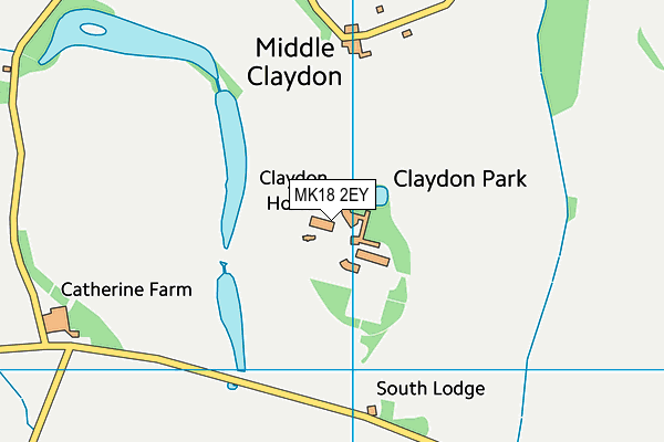 MK18 2EY map - OS VectorMap District (Ordnance Survey) MK18 2EY map - OS VectorMap District (Ordnance Survey)
