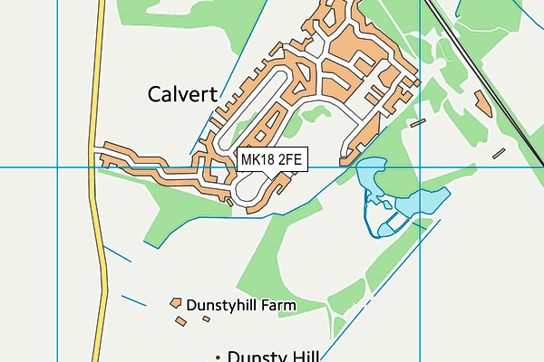 MK18 2FE map - OS VectorMap District (Ordnance Survey) MK18 2FE map - OS VectorMap District (Ordnance Survey)