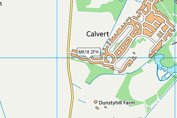 MK18 2FH map - OS VectorMap District (Ordnance Survey) MK18 2FH map - OS VectorMap District (Ordnance Survey)