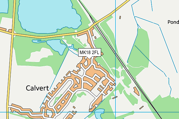 MK18 2FL map - OS VectorMap District (Ordnance Survey) MK18 2FL map - OS VectorMap District (Ordnance Survey)