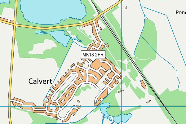 MK18 2FR map - OS VectorMap District (Ordnance Survey)
