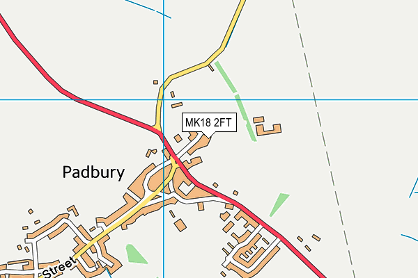 MK18 2FT map - OS VectorMap District (Ordnance Survey) MK18 2FT map - OS VectorMap District (Ordnance Survey)