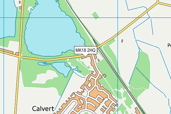 MK18 2HQ map - OS VectorMap District (Ordnance Survey) MK18 2HQ map - OS VectorMap District (Ordnance Survey)
