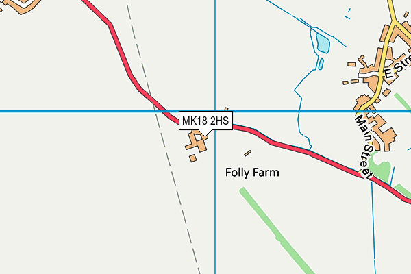 MK18 2HS map - OS VectorMap District (Ordnance Survey)