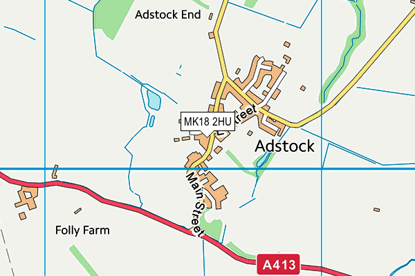 MK18 2HU map - OS VectorMap District (Ordnance Survey) MK18 2HU map - OS VectorMap District (Ordnance Survey)