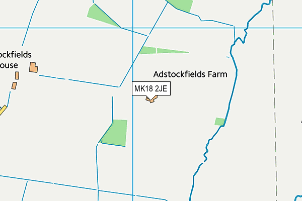 MK18 2JE map - OS VectorMap District (Ordnance Survey) MK18 2JE map - OS VectorMap District (Ordnance Survey)