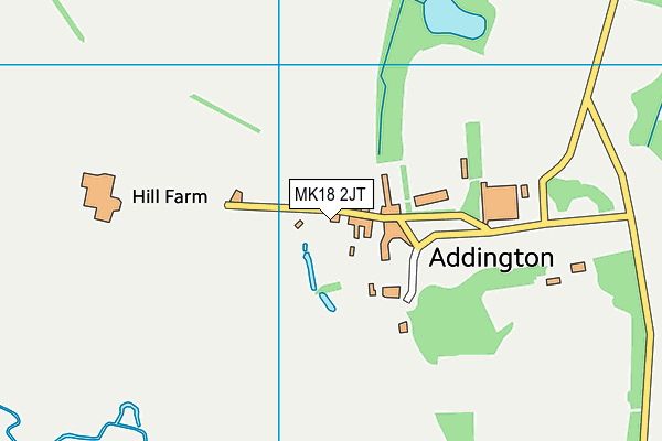 MK18 2JT map - OS VectorMap District (Ordnance Survey)