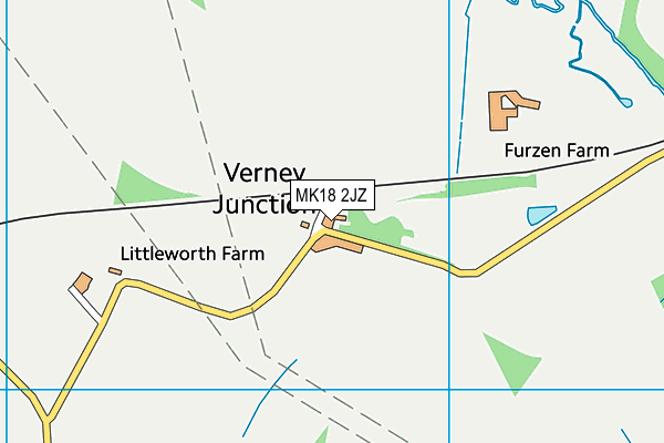 MK18 2JZ map - OS VectorMap District (Ordnance Survey) MK18 2JZ map - OS VectorMap District (Ordnance Survey)