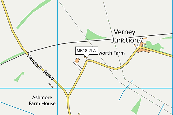 MK18 2LA map - OS VectorMap District (Ordnance Survey) MK18 2LA map - OS VectorMap District (Ordnance Survey)