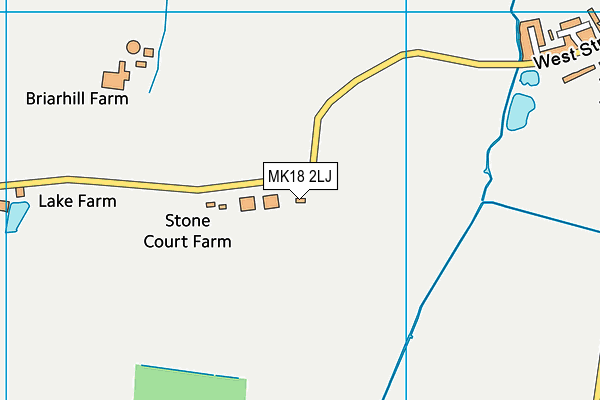 MK18 2LJ map - OS VectorMap District (Ordnance Survey) MK18 2LJ map - OS VectorMap District (Ordnance Survey)