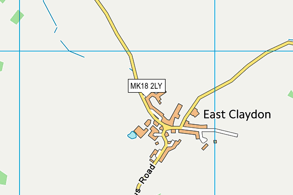 MK18 2LY map - OS VectorMap District (Ordnance Survey) MK18 2LY map - OS VectorMap District (Ordnance Survey)