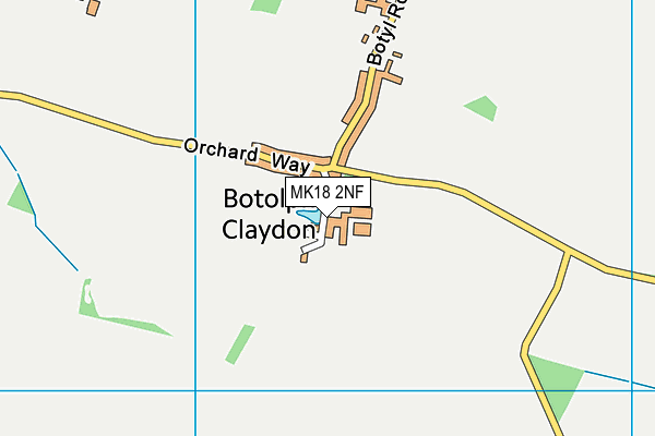 MK18 2NF map - OS VectorMap District (Ordnance Survey) MK18 2NF map - OS VectorMap District (Ordnance Survey)