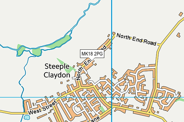 MK18 2PG map - OS VectorMap District (Ordnance Survey) MK18 2PG map - OS VectorMap District (Ordnance Survey)