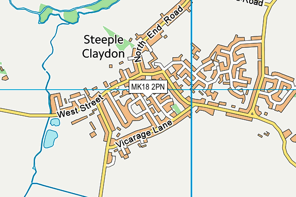 MK18 2PN map - OS VectorMap District (Ordnance Survey) MK18 2PN map - OS VectorMap District (Ordnance Survey)