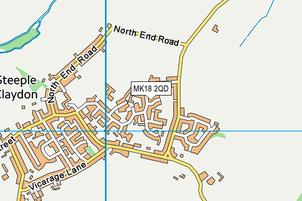 MK18 2QD map - OS VectorMap District (Ordnance Survey) MK18 2QD map - OS VectorMap District (Ordnance Survey)