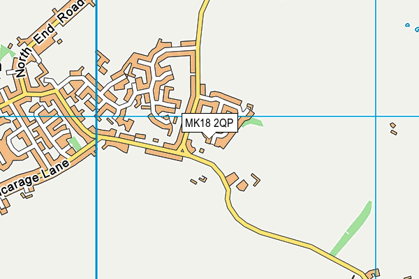 MK18 2QP map - OS VectorMap District (Ordnance Survey) MK18 2QP map - OS VectorMap District (Ordnance Survey)