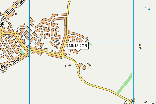 MK18 2QR map - OS VectorMap District (Ordnance Survey) MK18 2QR map - OS VectorMap District (Ordnance Survey)