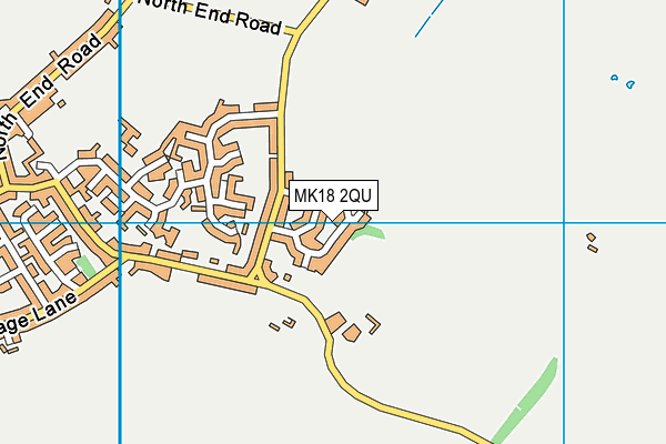 MK18 2QU map - OS VectorMap District (Ordnance Survey)