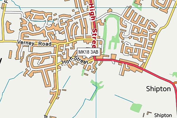 MK18 3AB map - OS VectorMap District (Ordnance Survey) MK18 3AB map - OS VectorMap District (Ordnance Survey)