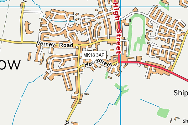 MK18 3AP map - OS VectorMap District (Ordnance Survey) MK18 3AP map - OS VectorMap District (Ordnance Survey)