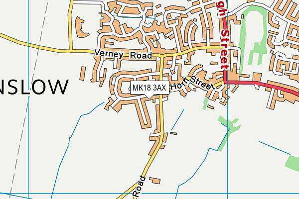 MK18 3AX map - OS VectorMap District (Ordnance Survey) MK18 3AX map - OS VectorMap District (Ordnance Survey)