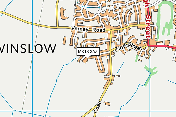 MK18 3AZ map - OS VectorMap District (Ordnance Survey) MK18 3AZ map - OS VectorMap District (Ordnance Survey)