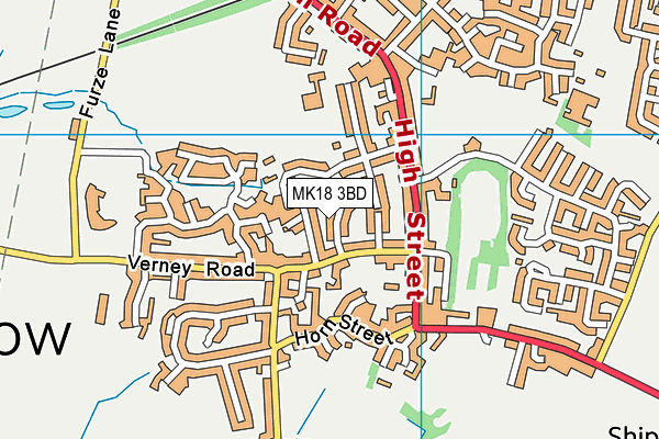 MK18 3BD map - OS VectorMap District (Ordnance Survey) MK18 3BD map - OS VectorMap District (Ordnance Survey)