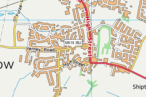 MK18 3BJ map - OS VectorMap District (Ordnance Survey) MK18 3BJ map - OS VectorMap District (Ordnance Survey)
