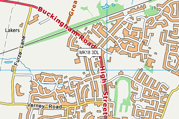 MK18 3DL map - OS VectorMap District (Ordnance Survey) MK18 3DL map - OS VectorMap District (Ordnance Survey)