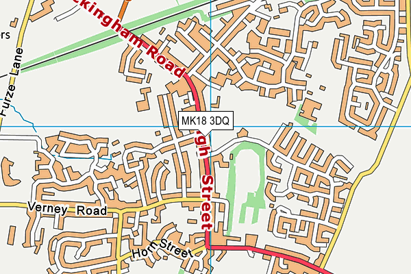 MK18 3DQ map - OS VectorMap District (Ordnance Survey) MK18 3DQ map - OS VectorMap District (Ordnance Survey)
