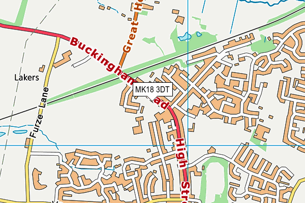 MK18 3DT map - OS VectorMap District (Ordnance Survey) MK18 3DT map - OS VectorMap District (Ordnance Survey)