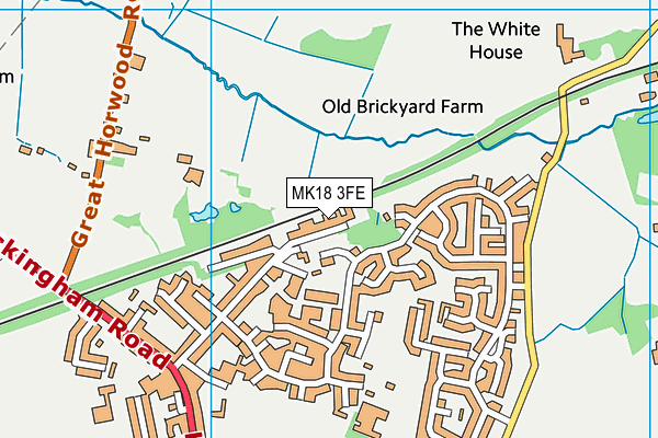 MK18 3FE map - OS VectorMap District (Ordnance Survey) MK18 3FE map - OS VectorMap District (Ordnance Survey)