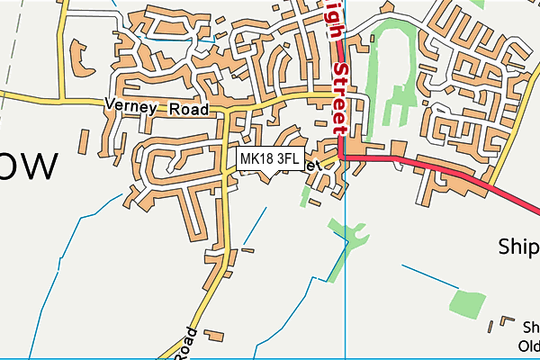 MK18 3FL map - OS VectorMap District (Ordnance Survey) MK18 3FL map - OS VectorMap District (Ordnance Survey)