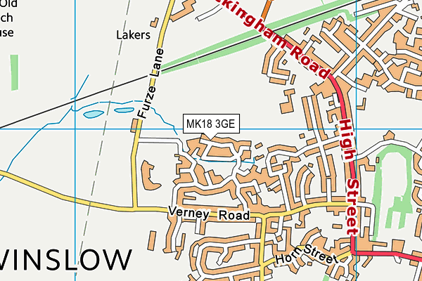 MK18 3GE map - OS VectorMap District (Ordnance Survey) MK18 3GE map - OS VectorMap District (Ordnance Survey)