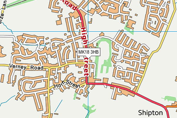MK18 3HB map - OS VectorMap District (Ordnance Survey) MK18 3HB map - OS VectorMap District (Ordnance Survey)