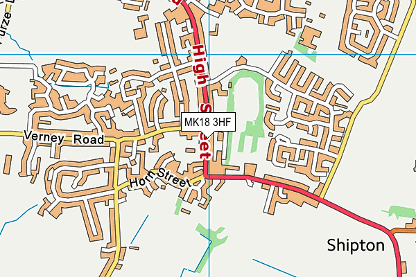 MK18 3HF map - OS VectorMap District (Ordnance Survey) MK18 3HF map - OS VectorMap District (Ordnance Survey)