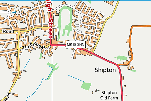 MK18 3HN map - OS VectorMap District (Ordnance Survey)