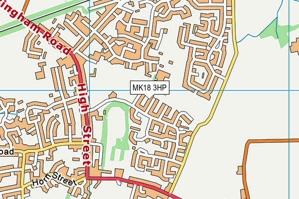 MK18 3HP map - OS VectorMap District (Ordnance Survey) MK18 3HP map - OS VectorMap District (Ordnance Survey)