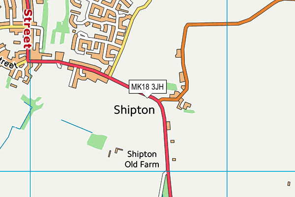 MK18 3JH map - OS VectorMap District (Ordnance Survey) MK18 3JH map - OS VectorMap District (Ordnance Survey)