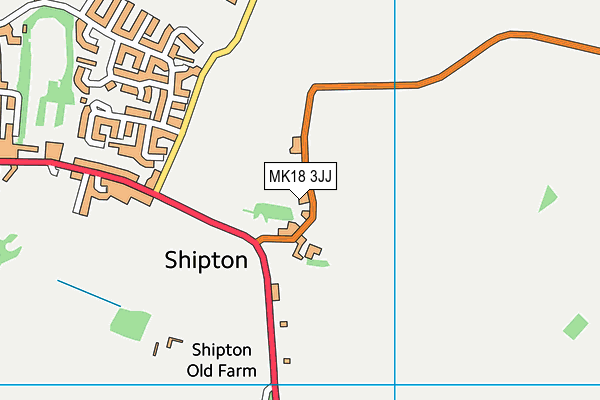 MK18 3JJ map - OS VectorMap District (Ordnance Survey) MK18 3JJ map - OS VectorMap District (Ordnance Survey)