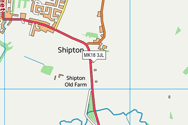 MK18 3JL map - OS VectorMap District (Ordnance Survey)