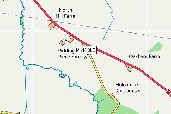 MK18 3LE map - OS VectorMap District (Ordnance Survey) MK18 3LE map - OS VectorMap District (Ordnance Survey)