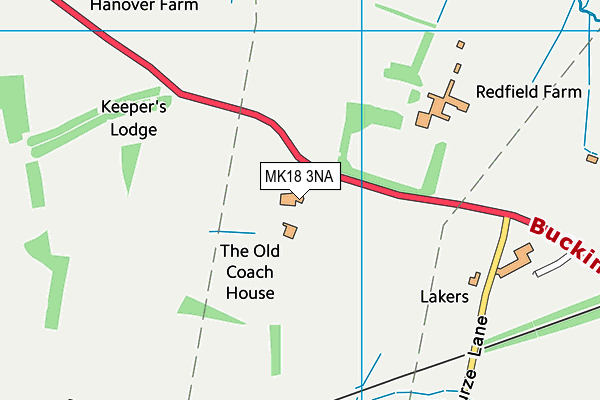 MK18 3NA map - OS VectorMap District (Ordnance Survey) MK18 3NA map - OS VectorMap District (Ordnance Survey)