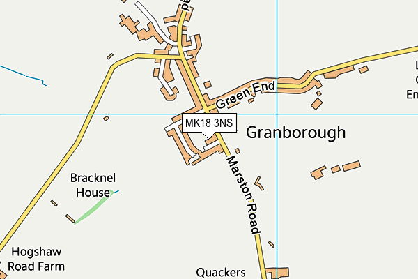 MK18 3NS map - OS VectorMap District (Ordnance Survey)