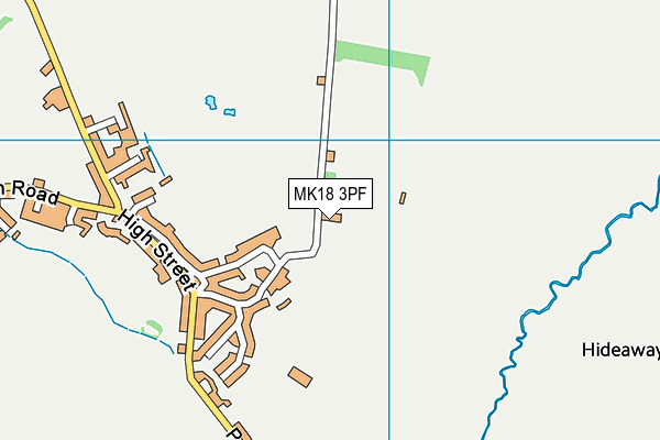 MK18 3PF map - OS VectorMap District (Ordnance Survey) MK18 3PF map - OS VectorMap District (Ordnance Survey)