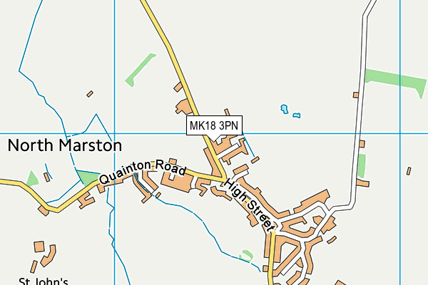 MK18 3PN map - OS VectorMap District (Ordnance Survey) MK18 3PN map - OS VectorMap District (Ordnance Survey)