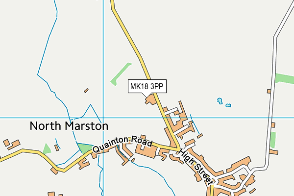 MK18 3PP map - OS VectorMap District (Ordnance Survey) MK18 3PP map - OS VectorMap District (Ordnance Survey)