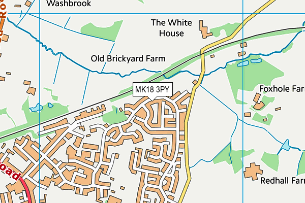 MK18 3PY map - OS VectorMap District (Ordnance Survey) MK18 3PY map - OS VectorMap District (Ordnance Survey)