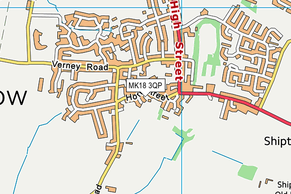 MK18 3QP map - OS VectorMap District (Ordnance Survey) MK18 3QP map - OS VectorMap District (Ordnance Survey)