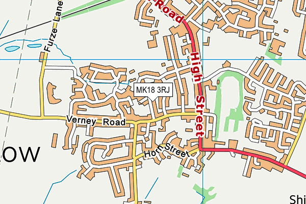 MK18 3RJ map - OS VectorMap District (Ordnance Survey) MK18 3RJ map - OS VectorMap District (Ordnance Survey)